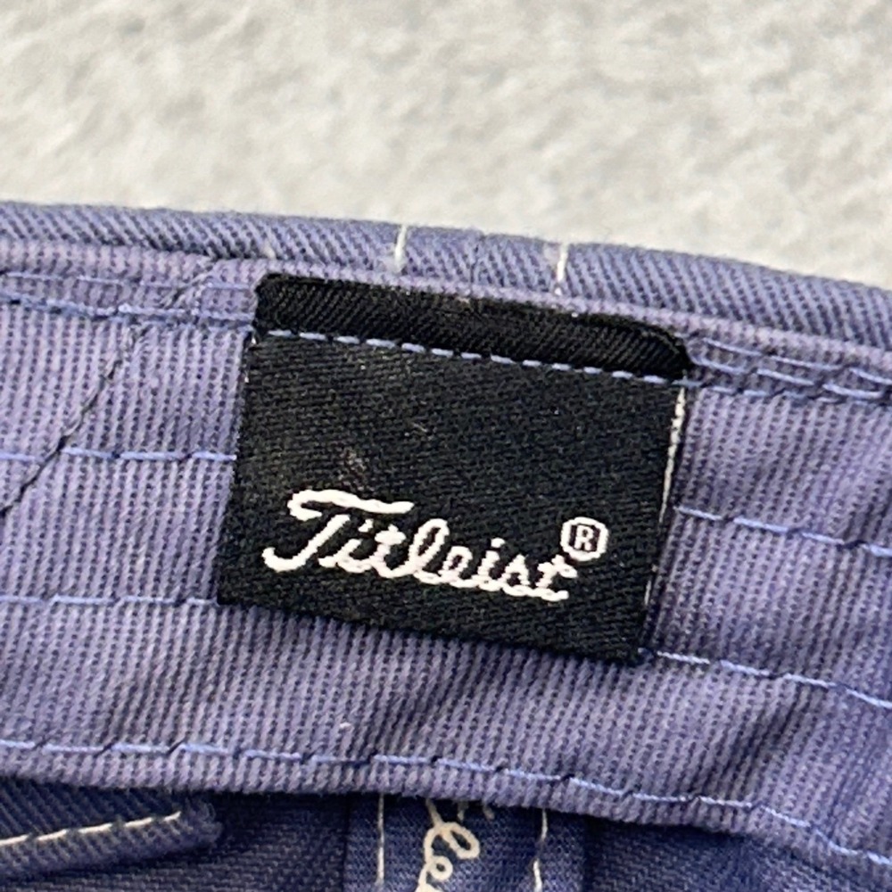 Titleist Script Logo Mens Blue Titleist Golf Hat Adjustable Cotton OSFM - Picture 10 of 12